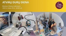 Atvirų durų diena būsimiems 1 klasių mokiniams